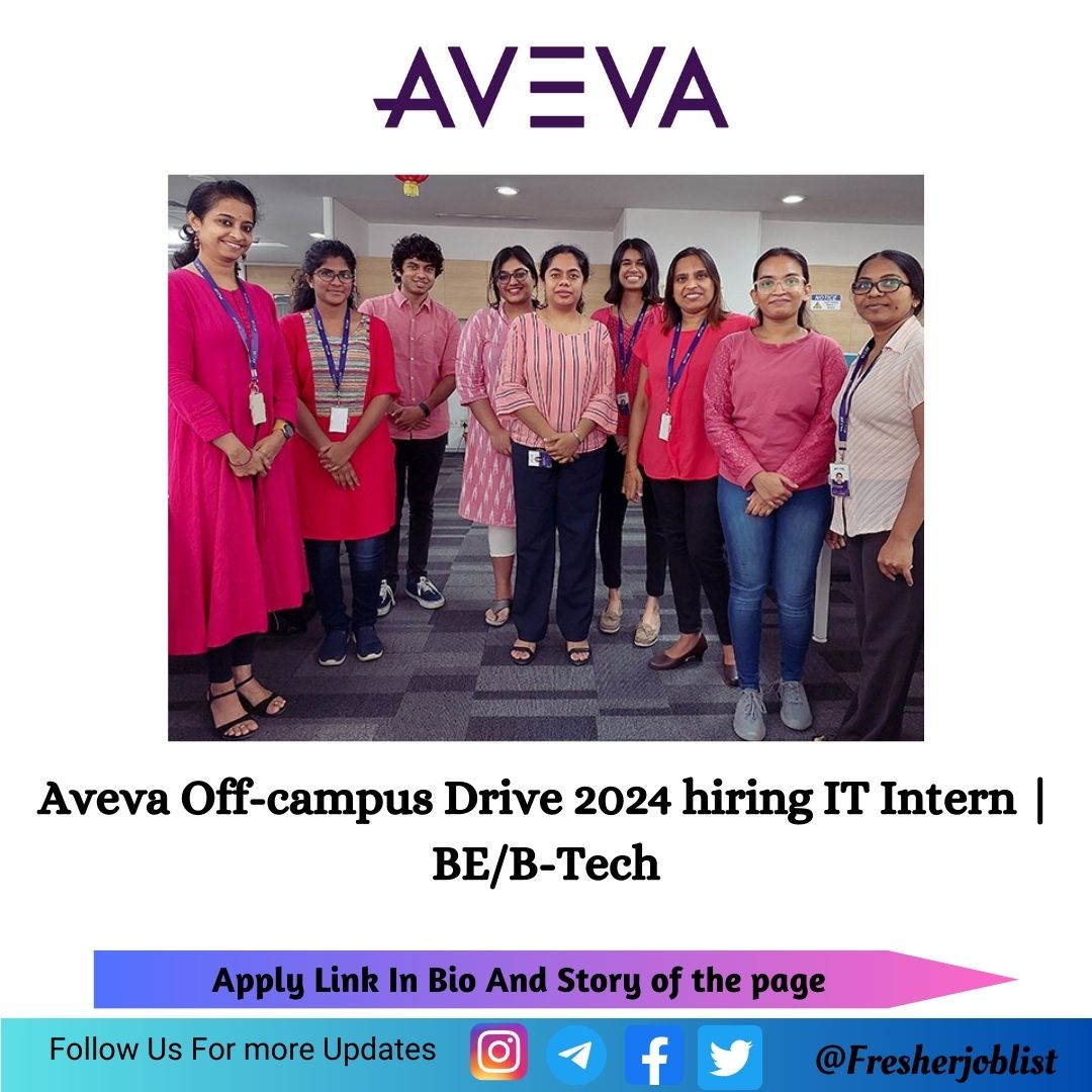 Aveva Off-campus Drive 2024 hiring IT Intern