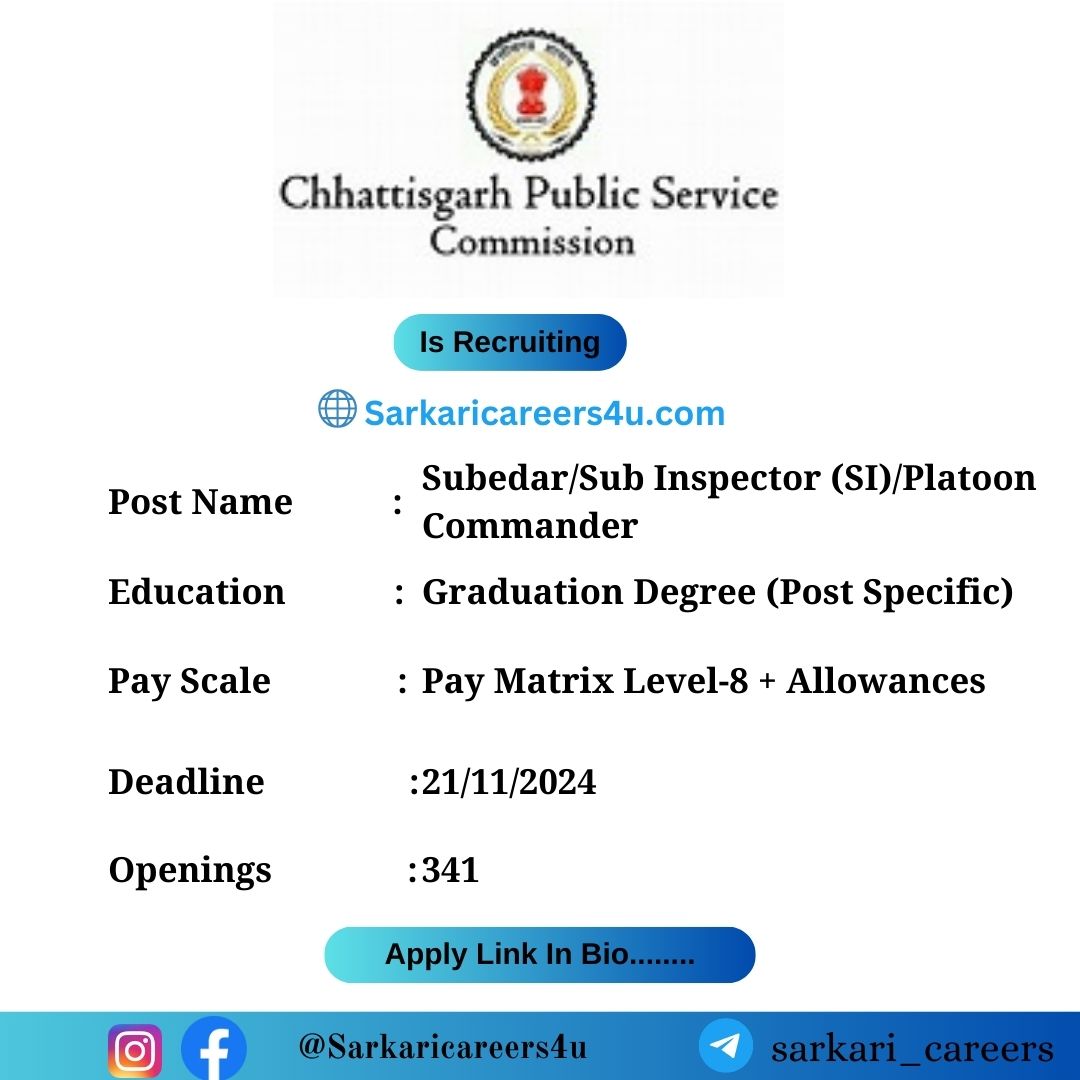 Subedar/Sub Inspector (SI)/Platoon Commander