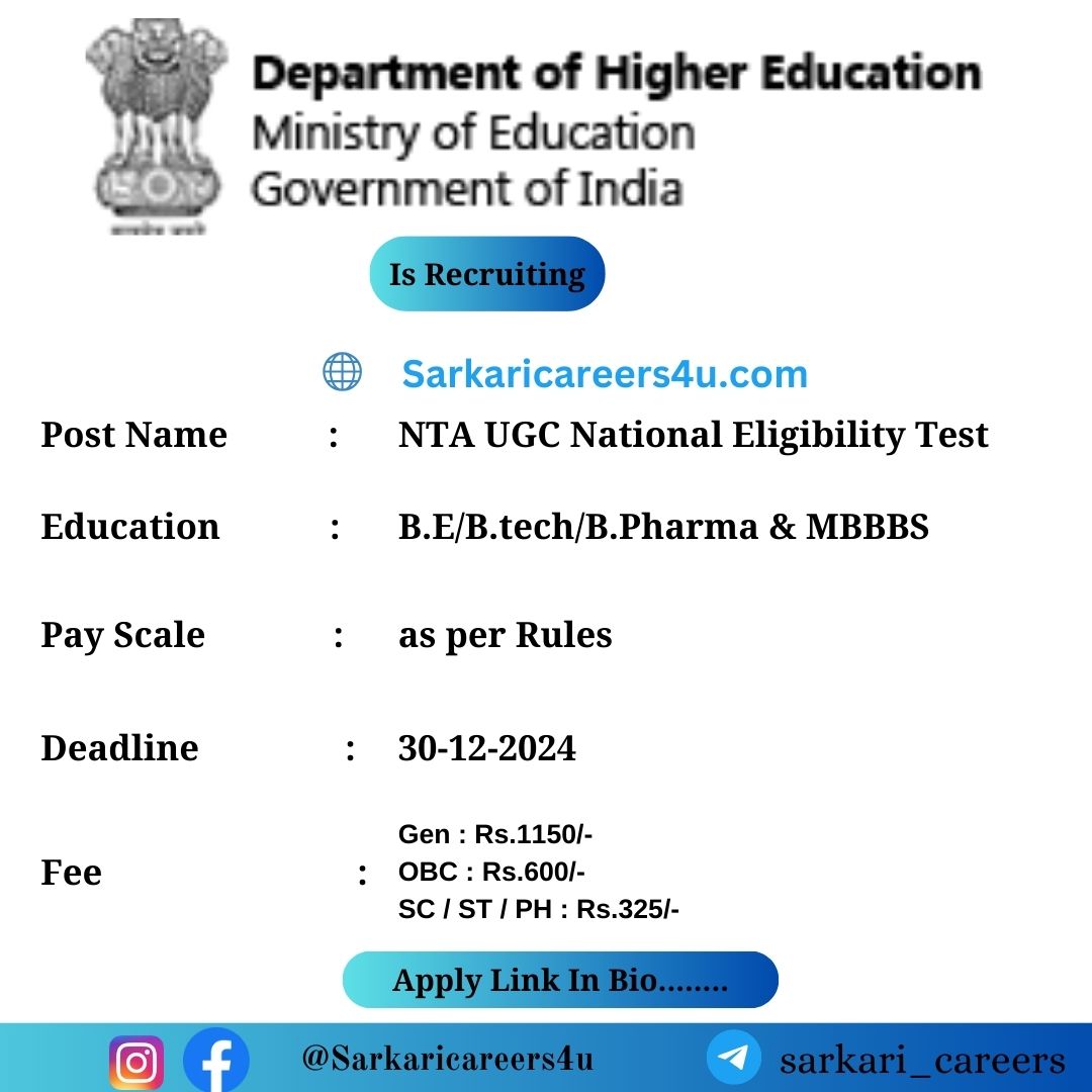 NTA CSIR UGC NET Examination 2024