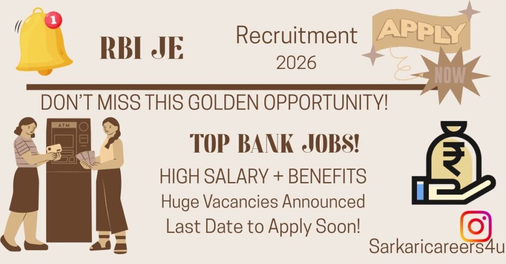 RBI JE Recruitment 2026