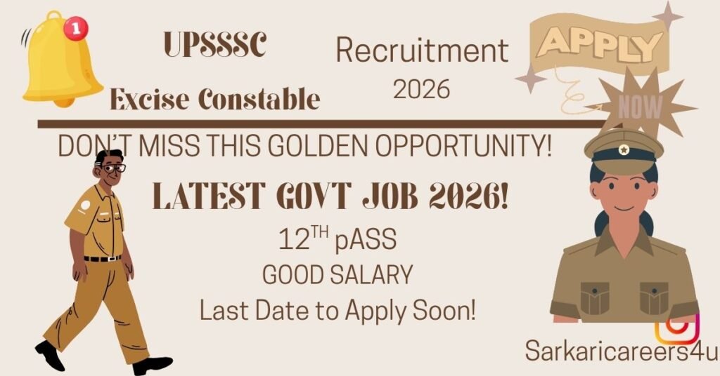 UPSSSC Excise Constable Recruitment 2026