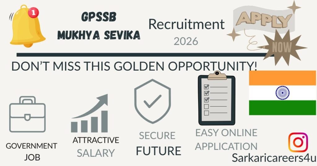 GPSSB Mukhya Sevika Recruitment 2026
