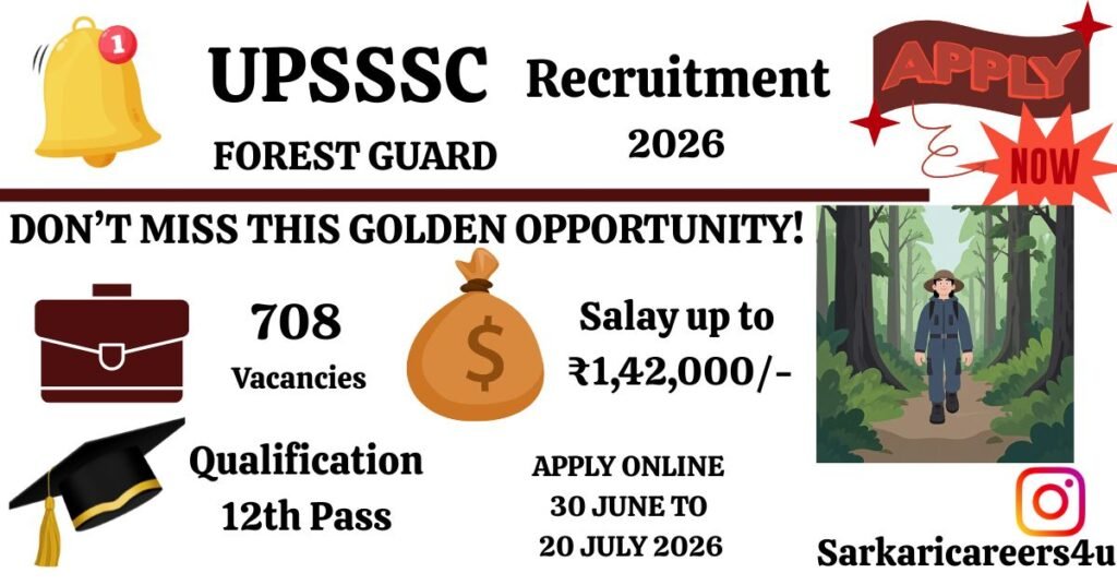 UPSSC Forest Guard Recruitment 2026