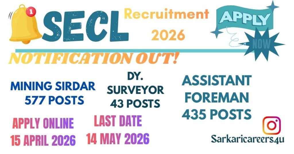 SECL Recruitment 2026