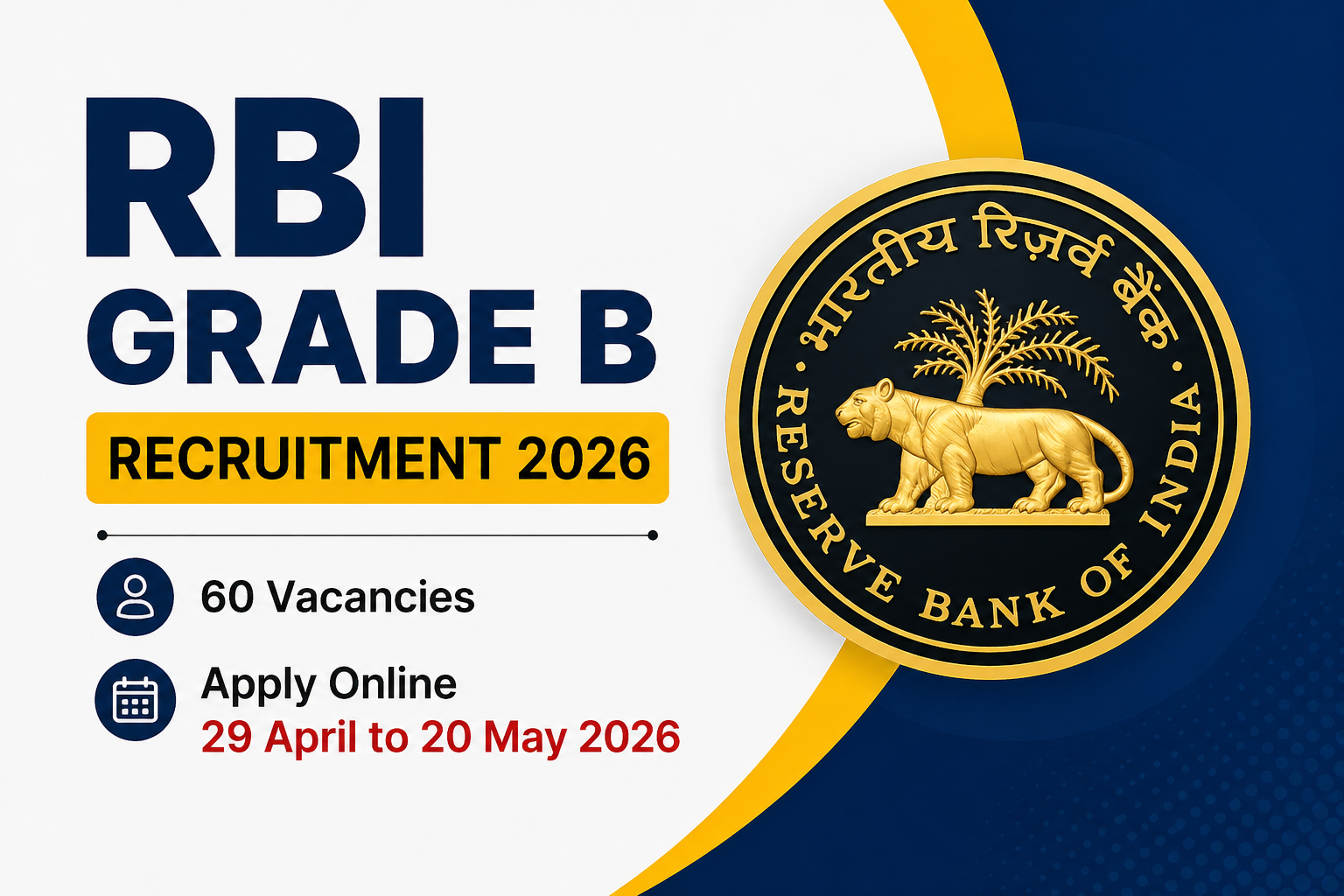 RBI Grade B Officer recruitment 2026