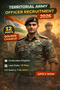 Territorial Army Officer Recruitment 2026