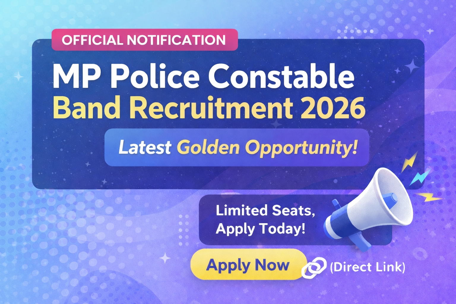 MP Police Constable Band Recruitment 2026