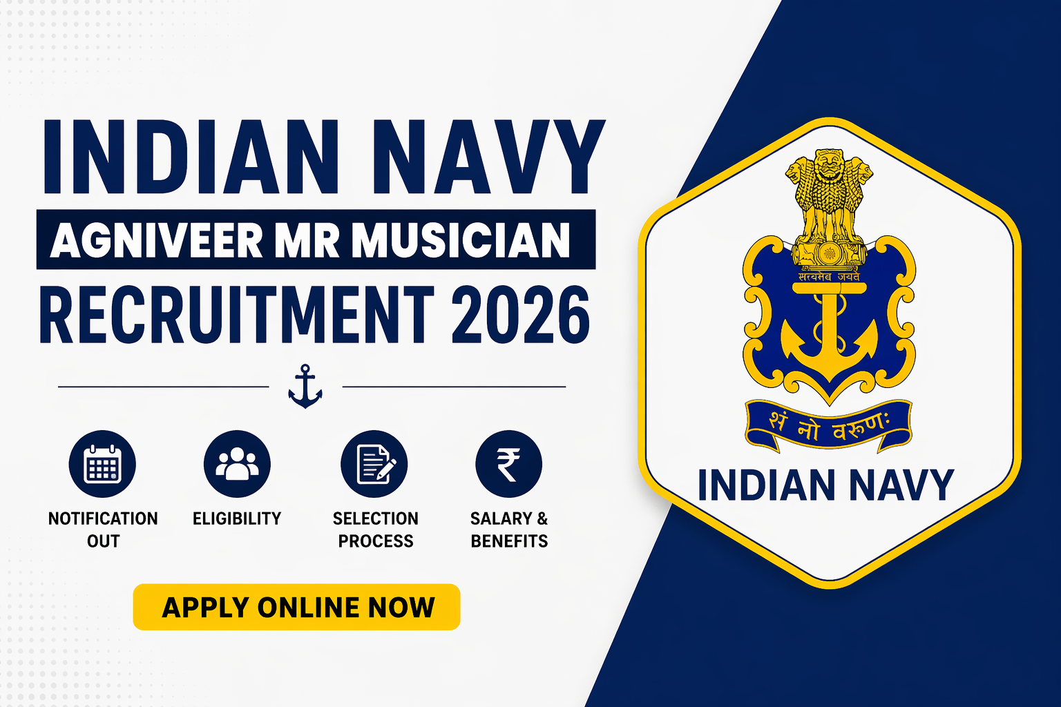 Indian Navy Agniveer MR-Musician Recruitment 2026