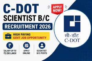 C-DOT Scientist B/C Recruitment 2026