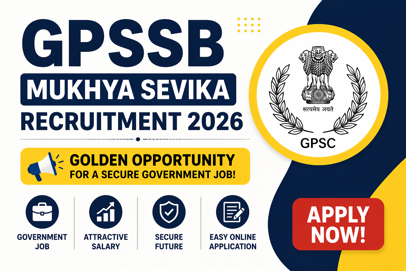 GPSSB Mukhya Sevika Recruitment 2026