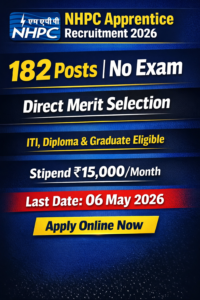 NHPC Apprentice Recruitment 2026
