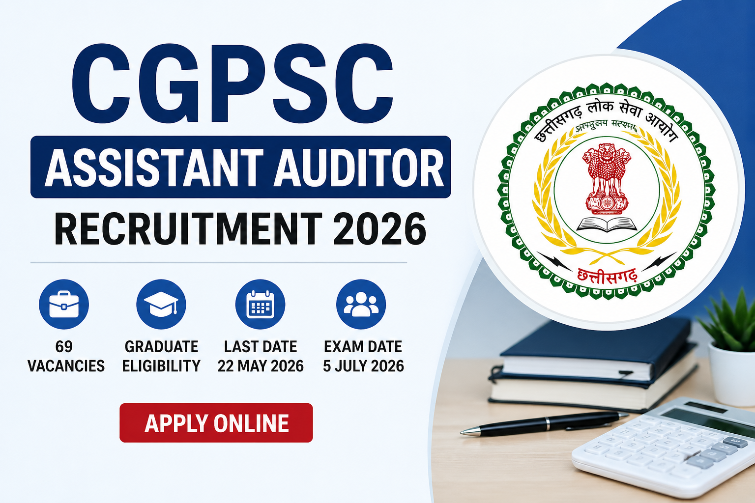 CGPSC Assistant Auditor Recruitment 2026