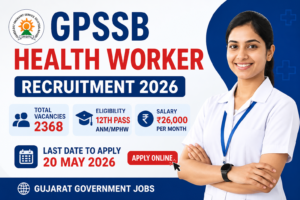 GPSSB Health Worker Recruitment 2026