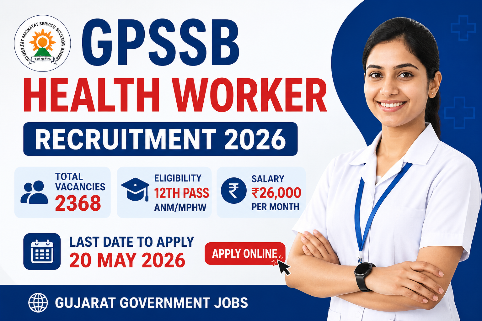 GPSSB Health Worker Recruitment 2026