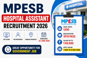 MPESB Hospital Assistant Recruitment 2026