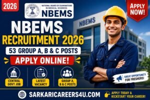 NBEMS Recruitment 2026