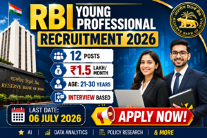 RBI Young Professional Recruitment 2026