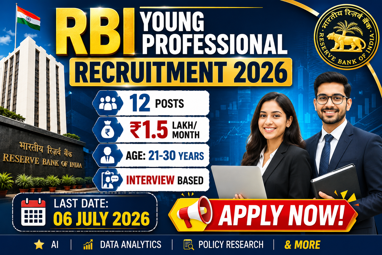RBI Young Professional Recruitment 2026