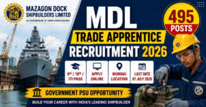 MDL Trade Apprentice Recruitment 2026