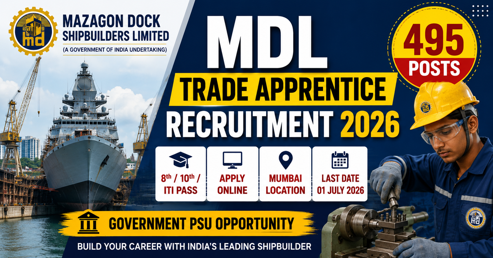 MDL Trade Apprentice Recruitment 2026
