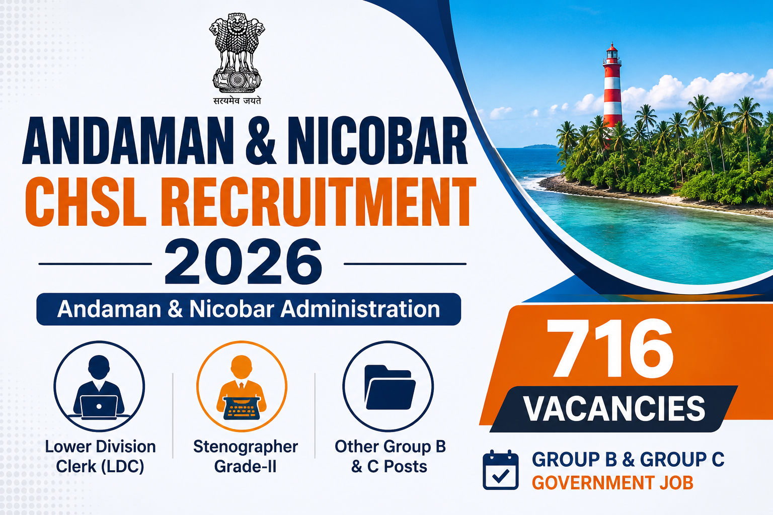 A&N Administration CHSL Recruitment 2026