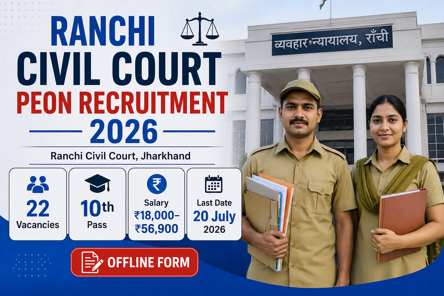 Ranchi Civil Court Peon Recruitment 2026